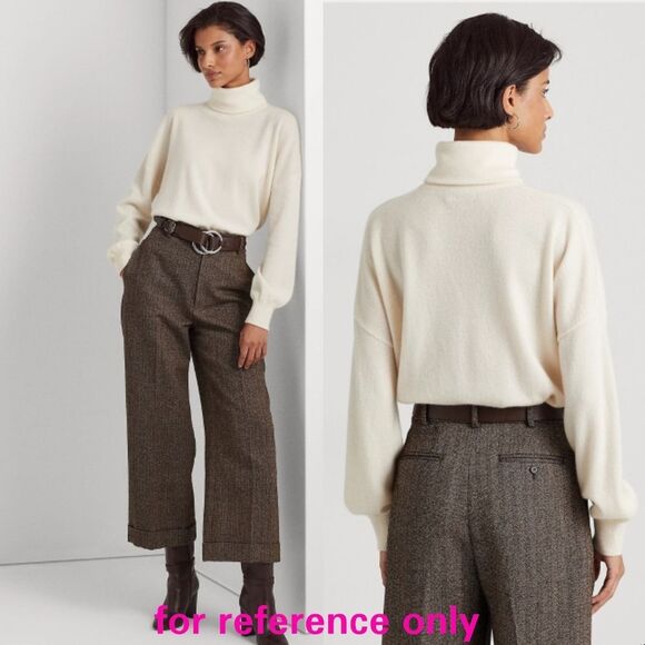 NWT|Lauren Ralph Lauren 100% Cashmere Turtleneck Sweater, XS - Picture 3 of 11